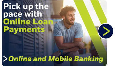 Make your loans payments online or in mobile banking